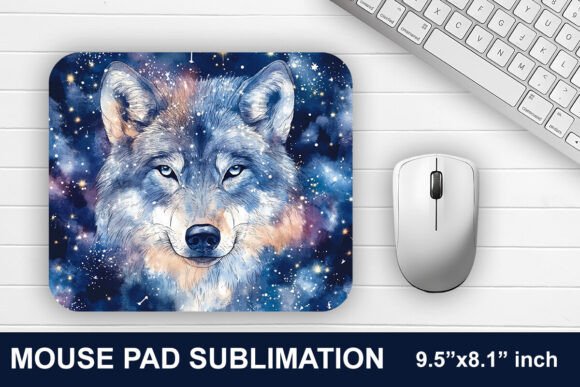 Download Wolf Mouse Pad Sublimation Design - Mouse pad sublimation Collection