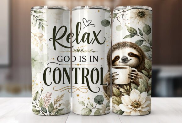 Download Christian Sloth Coffee 20oz Tumbler Wrap - Tumbler Collection
