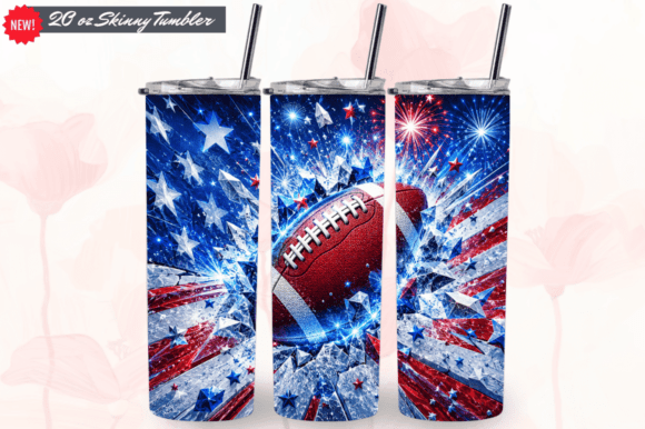 Download American USA Football 20oz Tumbler Wrap - Tumbler Collection