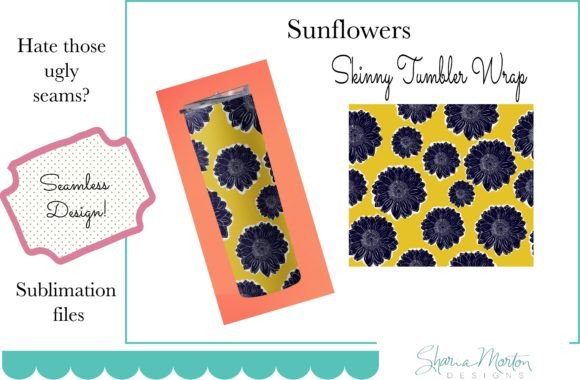 Download Sunflower Sublimation 20 Oz Tumbler Wrap - Tumbler Collection