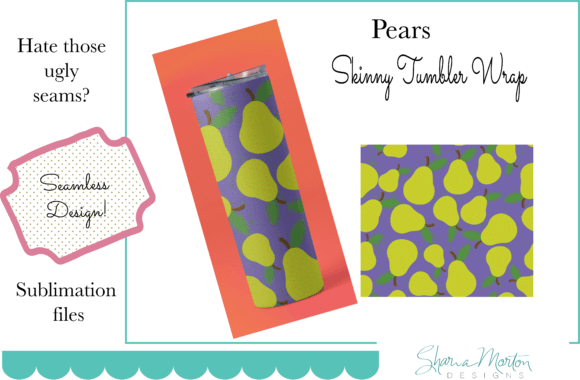 Download 20 Oz Tumbler Wrap Pears Sublimation - Tumbler Collection