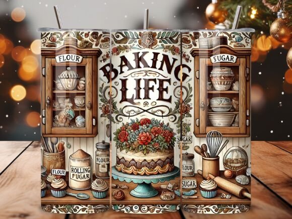 Download Baking Themed Tumbler Wrap - Tumbler Collection