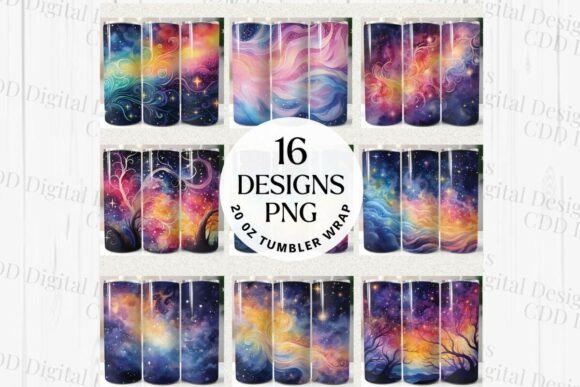 Download 16 Watercolor Tumbler Wraps Bundle - Tumbler Collection