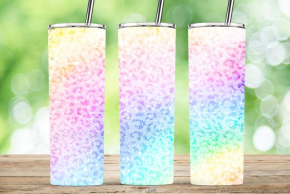 Download Pastel Rainbow Bright Glitter Tumbler - Tumbler Collection