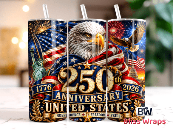 Download USA 250th Anniversary Tumbler Wrap - Tumbler Collection