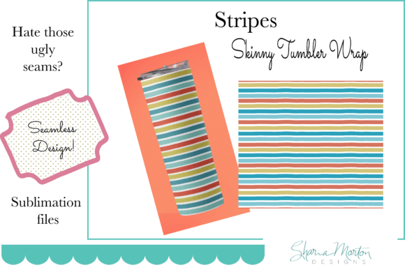 Download 20 Oz Tumbler Wrap Stripes Sublimation - Tumbler Collection