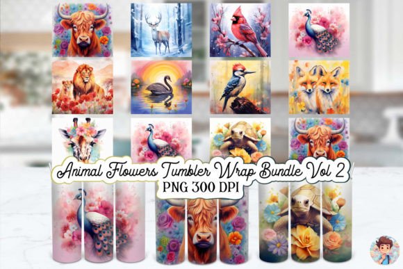 Download Animal Farm Watercolor Tumbler Bundle - Tumbler Collection