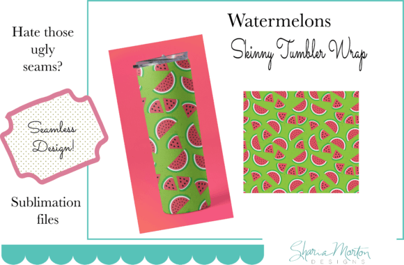 Download 20 Oz Watermelon Tumbler Wrap Sublimate - Tumbler Collection
