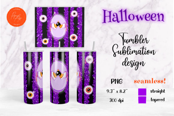 Download Halloween Tumbler Design with Eyeballs - Tumbler Collection