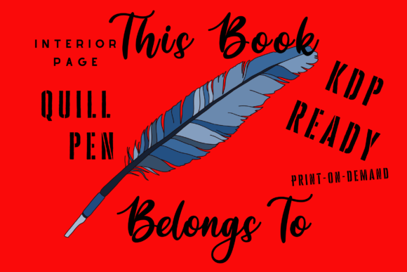 Download Quill Pen This Book Belongs to - Premium Resources