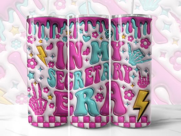 Download In My Secretary Era 3D Tumbler Wrap - Tumbler Collection
