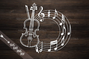 Download Violin Frame Cut Digital File - Digital file Collection