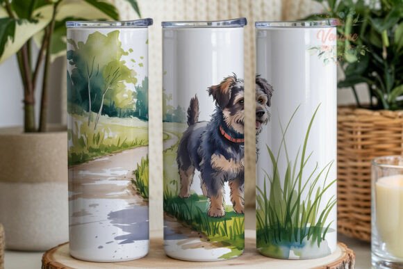 Download Adorable Terrier Dog Watercolor Tumbler - Tumbler Collection